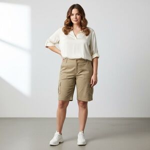 Lauren Ralph Lauren cotton/rayon cargo shorts size 20 W